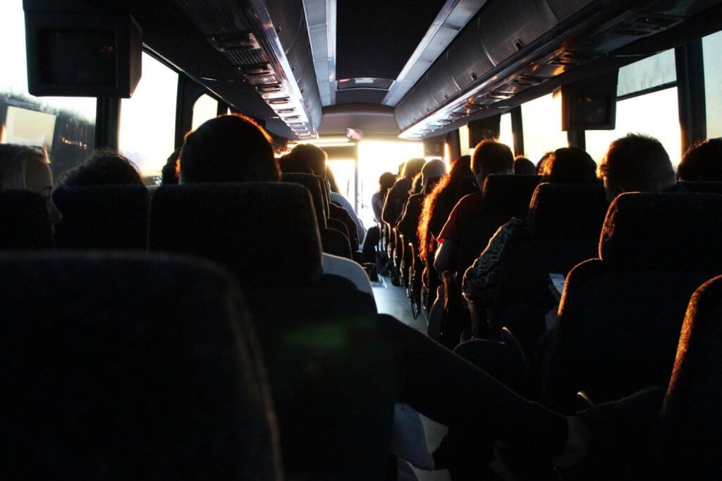 A bus full of people